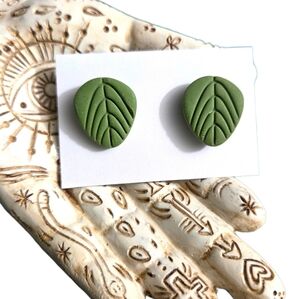 Minimalist Leaf Stud Earrings